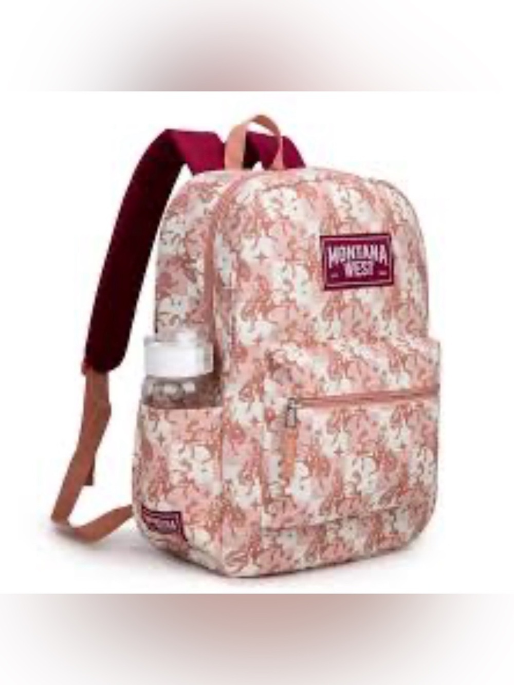 Montana West Bucking Cowgirl Backpack,2 compartment,side pocket,light,Western